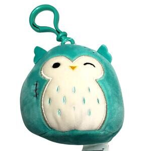 Squishmallow Winston the Owl Frankenstein Zombie Halloween Clip